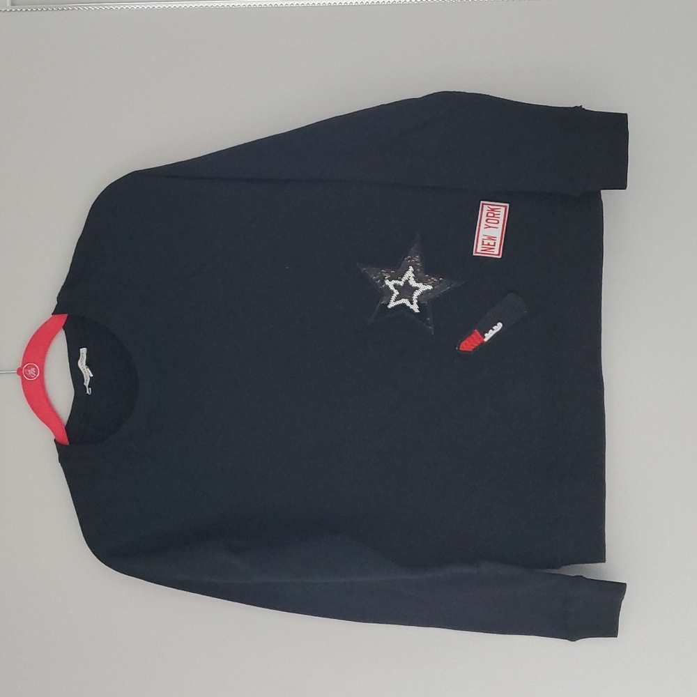Rebecca Minkoff New York Lipstick Sweater Black S